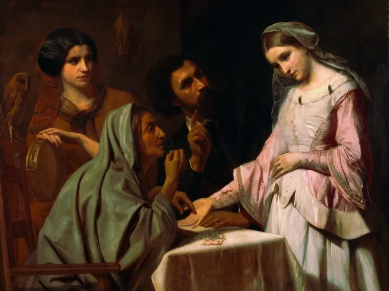 1812-Jules Jean-Baptiste Dehaussy - La cartomante, 1856 (Fondazione Cariplo)